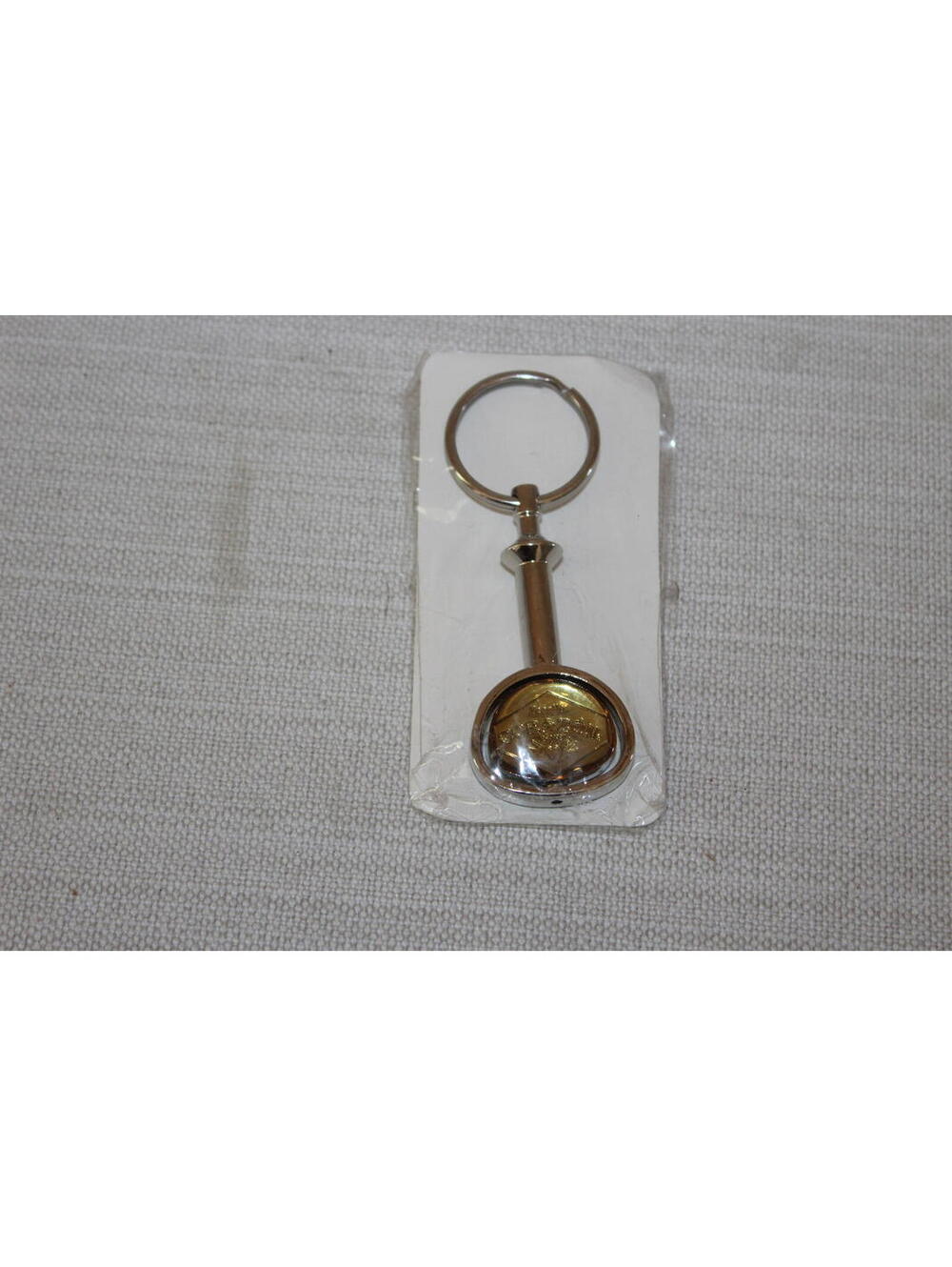 NEW Corazon Tequila De Agave Metal Keychain Spinning Gold Heart Logo